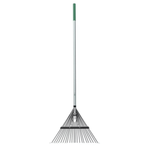 Lawn Rake – 22-Inch Adjustable Steel Tine Rake with Comfort Grip Handle