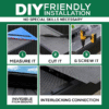 Leaf Filter – Fine Mesh Gutter Insert for Debris Control & Water Flow (5” Gutter Compatible, 4-Pack / 16 ft Total) - Image 3