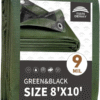 Tarp – 8' x 10' Heavy-Duty Waterproof Poly Tarp with Reinforced Edges and Grommets