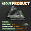 Tarp – 8' x 10' Heavy-Duty Waterproof Poly Tarp with Reinforced Edges and Grommets - Image 4