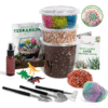 Terrarium Kit – Complete DIY Glass Garden Set for Succulents, Air Plants & Moss (With Soil & Stones)