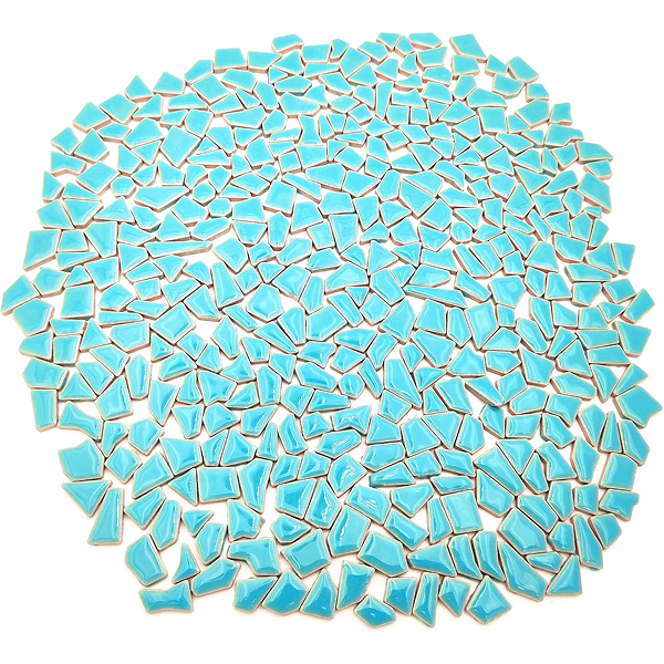Mosaic Stones – Assorted Decorative Glass & Natural Stones for Garden Art, Pathways & DIY Projects - 1 lb bag