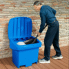 Salt Bin – 200 lb Weatherproof Storage Container for Ice Melt, Sand & Salt - Image 2