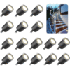 Recessed Deck Lights – 1.5" Low Voltage LED Step & Stair Lights for Outdoor Decking (10-Pack) - Image 2