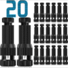 Lighting Connectors – 12/2 Low Voltage Landscape Wire Snap Connectors (20-Pack)
