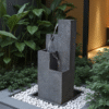 Medium Floor Water Fountain – 30" Self-Contained Outdoor Garden Feature with Pump & LED Light