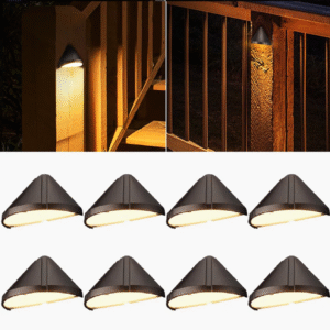 Deck Lighting Kit – 12-Light Low Voltage LED Kit with Transformer for Steps, Railings & Patios
