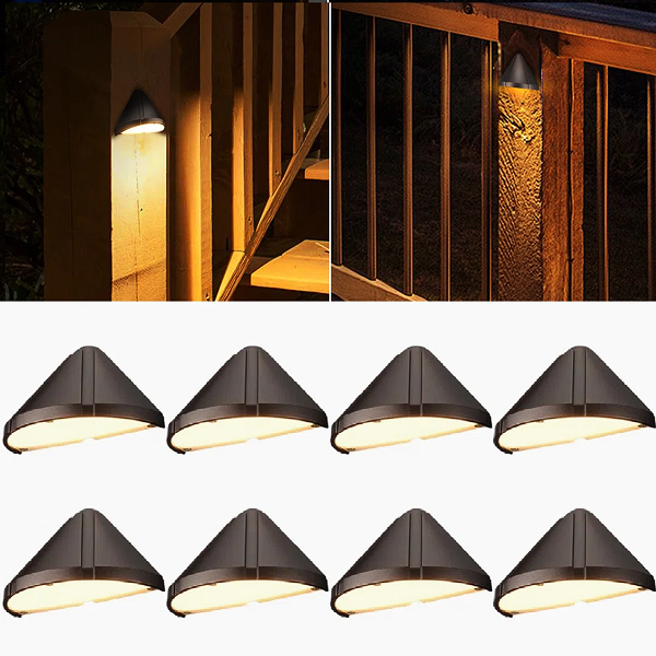 Deck Lighting Kit – 12-Light Low Voltage LED Kit with Transformer for Steps, Railings & Patios