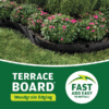 Landscape Edging Roll – 5" x 60 ft Flexible Black Plastic Garden Border with Stakes - Image 3