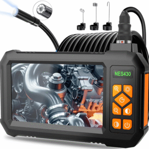 Inspection Camera – Waterproof HD Snake Camera with LED Lights and 16.5 ft Flexible Cable (Wi-Fi & App Compatible)