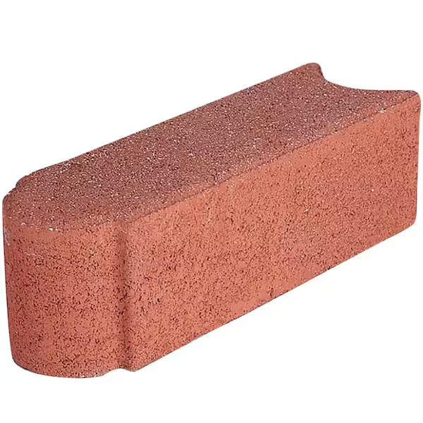 Brick Edgers – 12" Interlocking Concrete Landscape Edging Bricks (10-Pack, Red or Charcoal Finish)