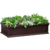 Planter Boxes – 48" x 12" Raised Garden Bed for Flowers, Herbs, and Vegetables