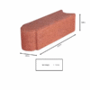 Brick Edgers – 12" Interlocking Concrete Landscape Edging Bricks (10-Pack, Red or Charcoal Finish) - Image 2
