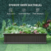 Planter Boxes – 48" x 12" Raised Garden Bed for Flowers, Herbs, and Vegetables - Image 2