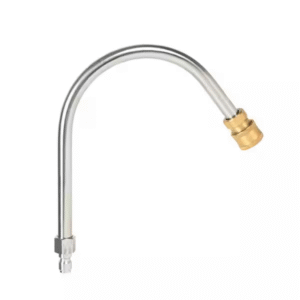 Pressure Washer Attachment – 12" Curved Gutter Cleaning Wand with Quick-Connect Nozzle Fitting