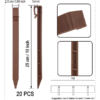 Edging Spikes – 10-Inch Heavy-Duty Plastic Anchoring Stakes for Landscape Edging (20-Pack) - Image 2